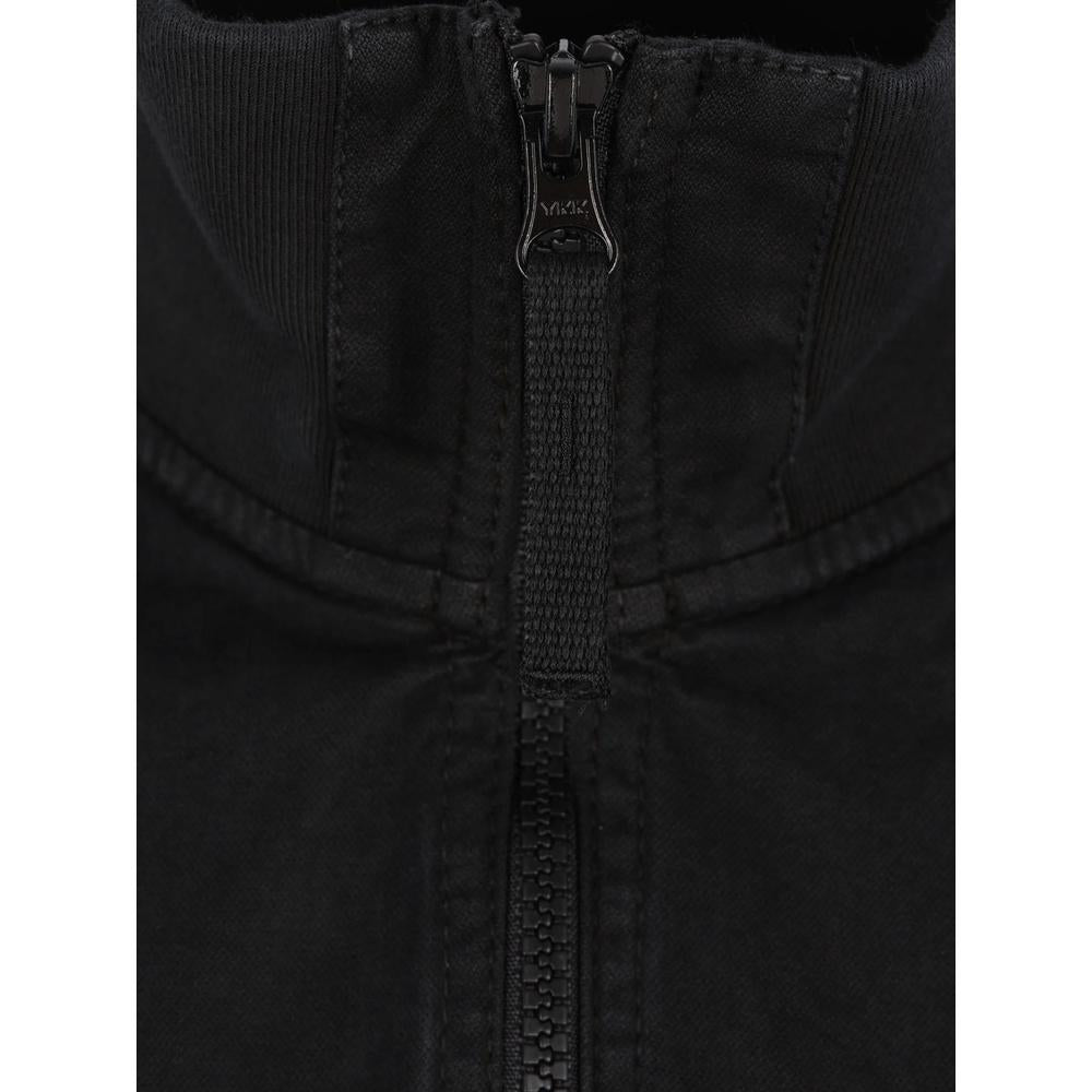 STONE ISLAND Old Effect Cotton Overshirt Jacket Men’s Green