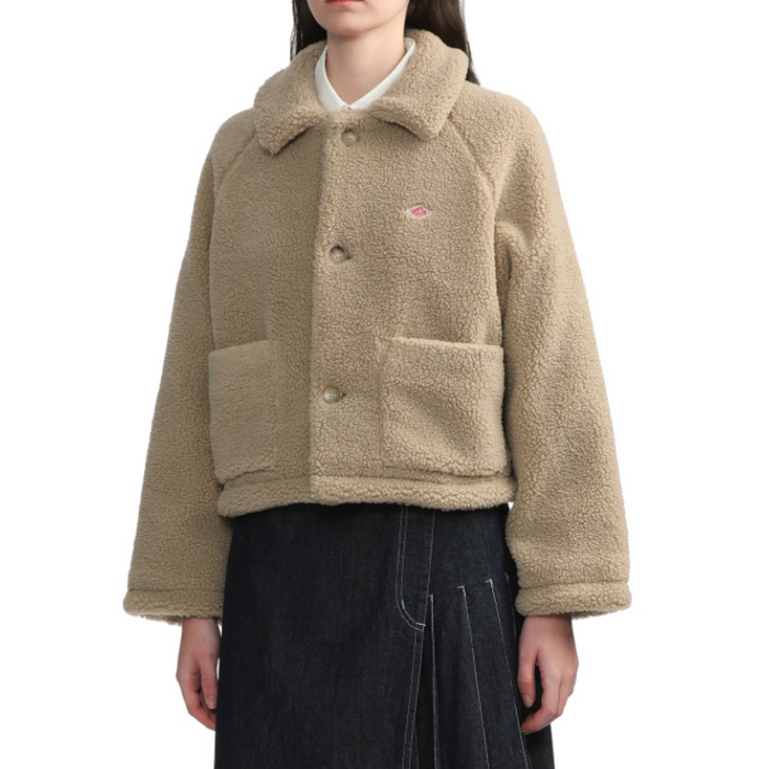 DANTON Women’s Boa Fleece Jacket Beige DT A0545