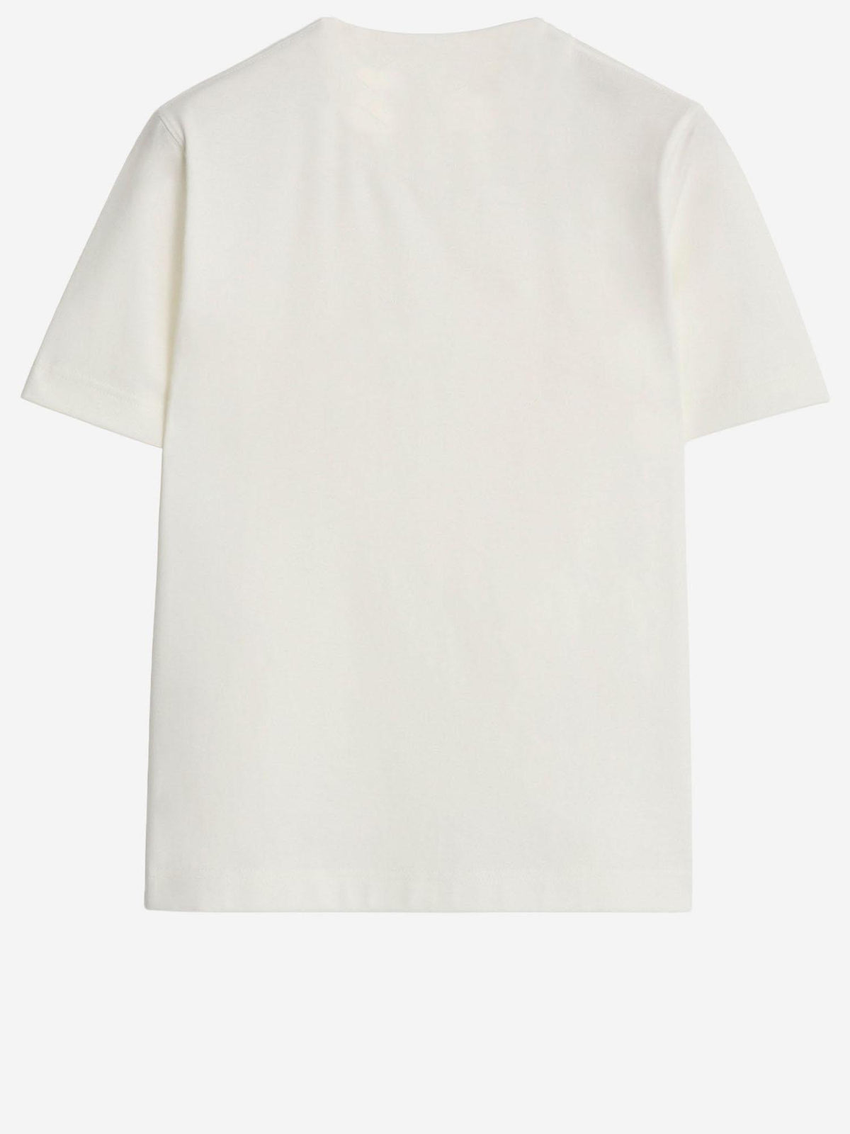BURBERRY Chalk Sleeveless Cotton T-Shirt