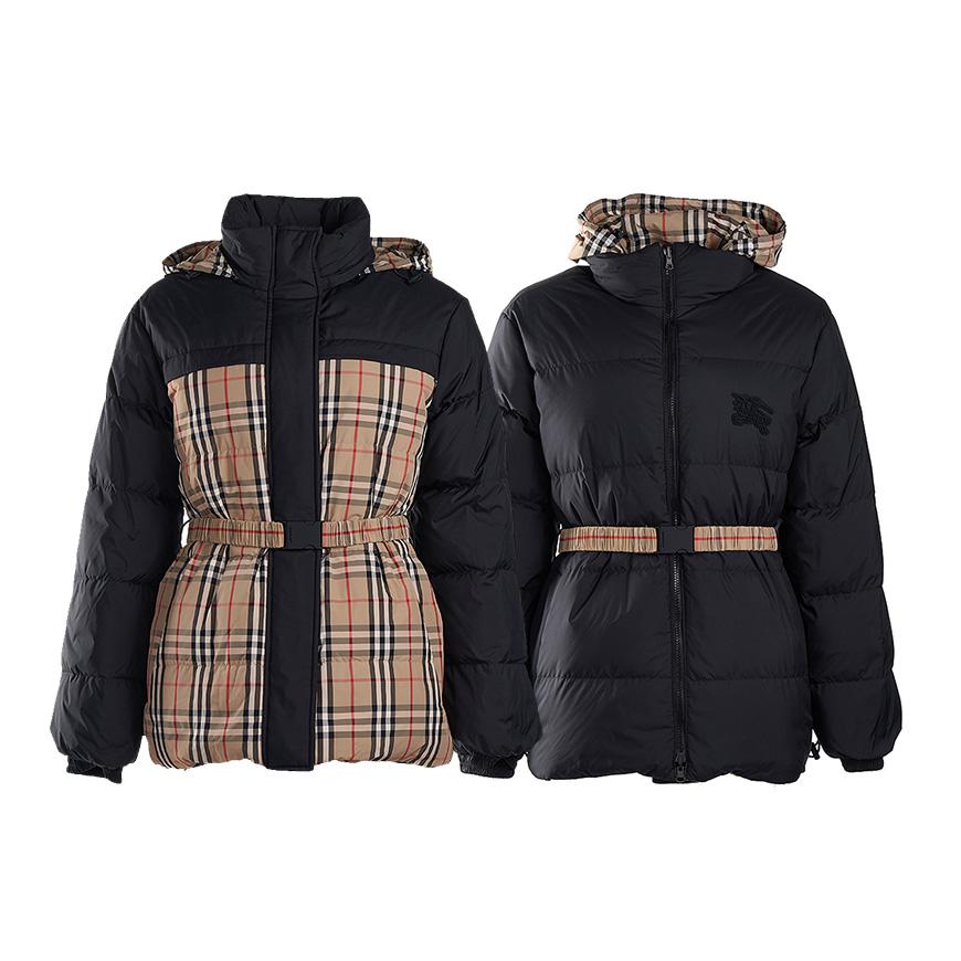 BURBERRY Reversible Check Puffer Jacket for Women 8079476 W OAKMENRE REV A7028 2