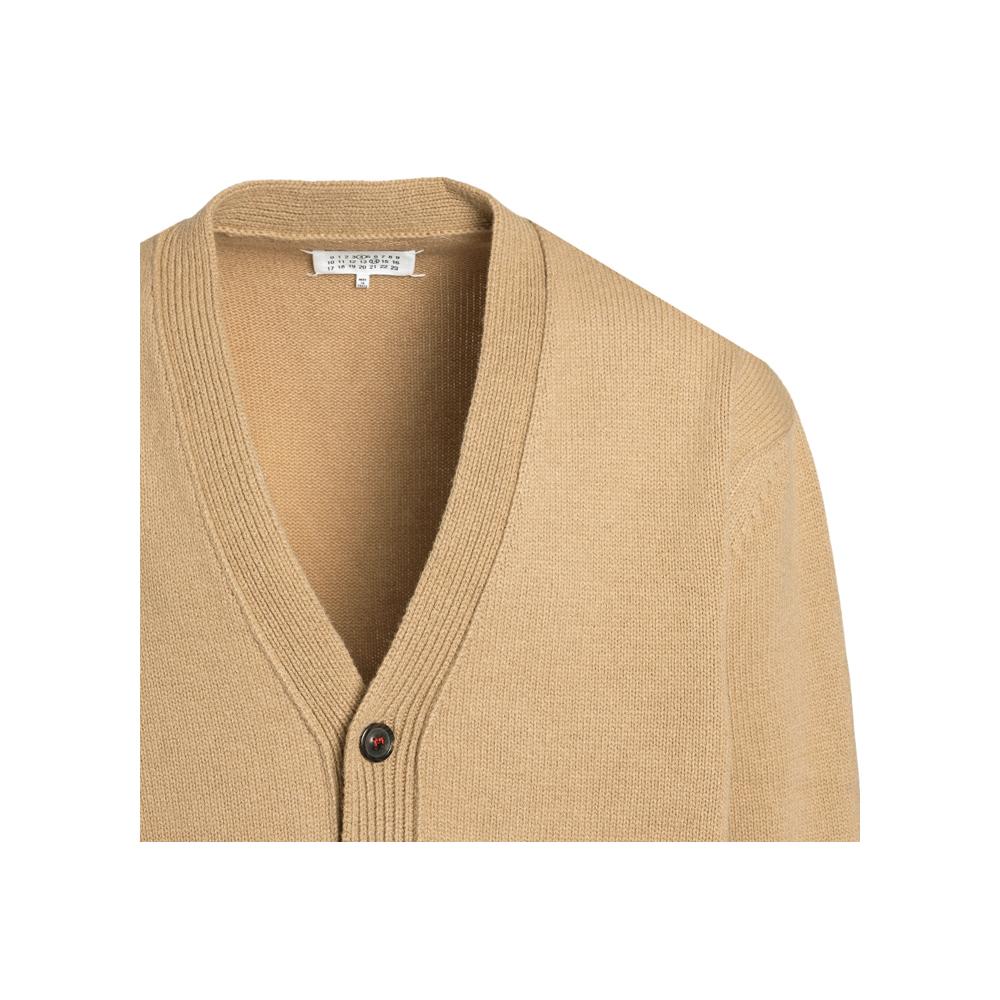 Maison Margiela Back Stitch Elbow Cardigan for Men SI1GP0003 S18064 106F