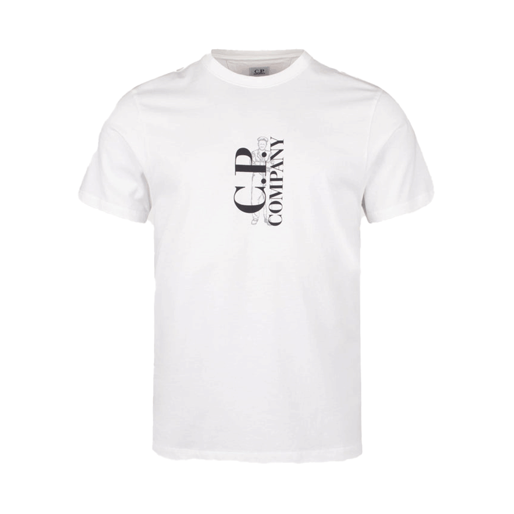 CP Company Logo Short Sleeve T-Shirt White 18CMTS138A