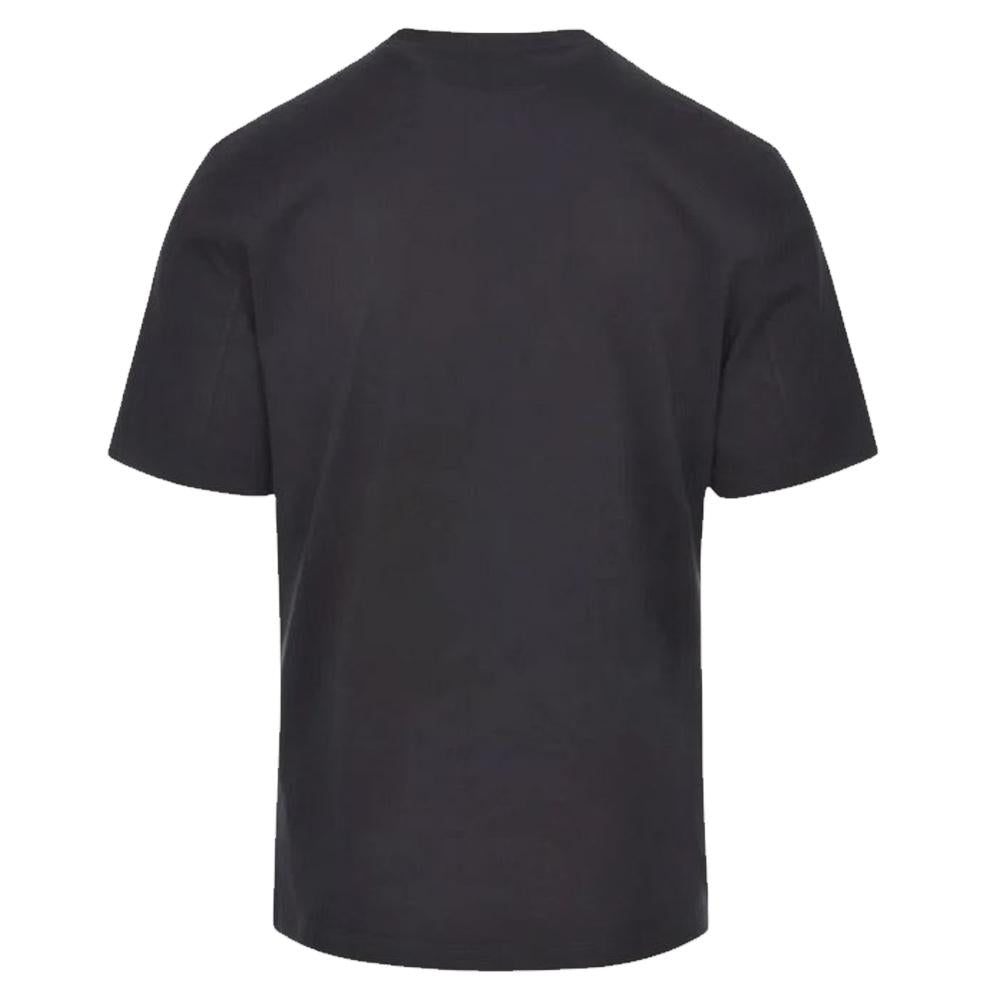 Brunello Cucinelli Logo Cotton Jersey Crewneck T-Shirt Black