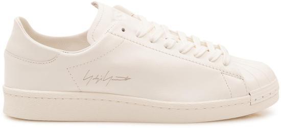 Y-3 Off-White Leather Sneakers