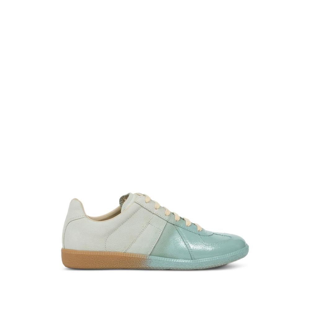 Maison Margiela White Leather Low-Top Sneakers