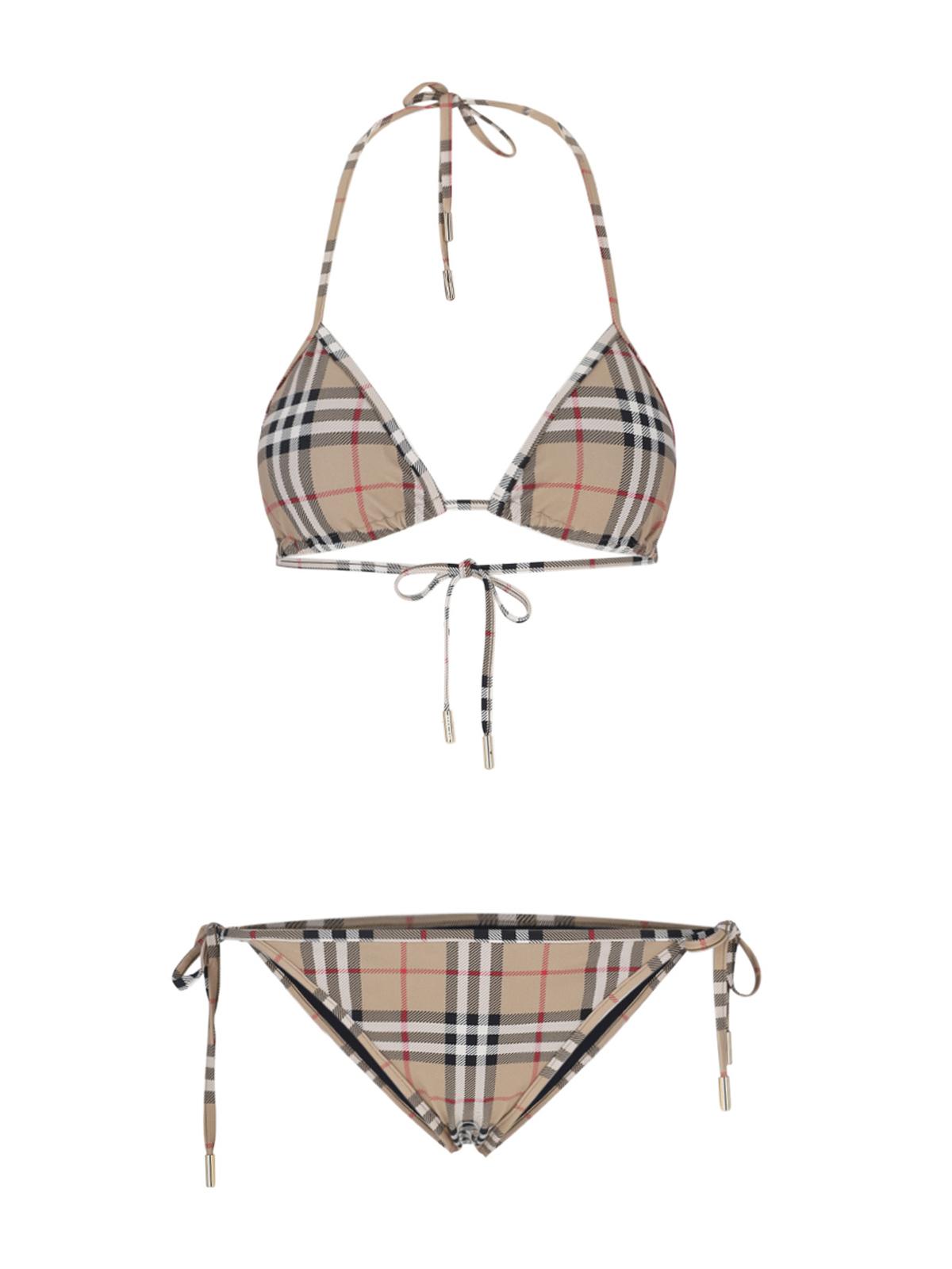 BURBERRY Check Print Bikini Swimwear for Women