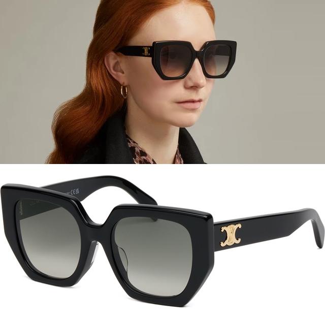 CELINE Triomphe Butterfly Sunglasses Asian Fit Acetate Frame CL40239F
