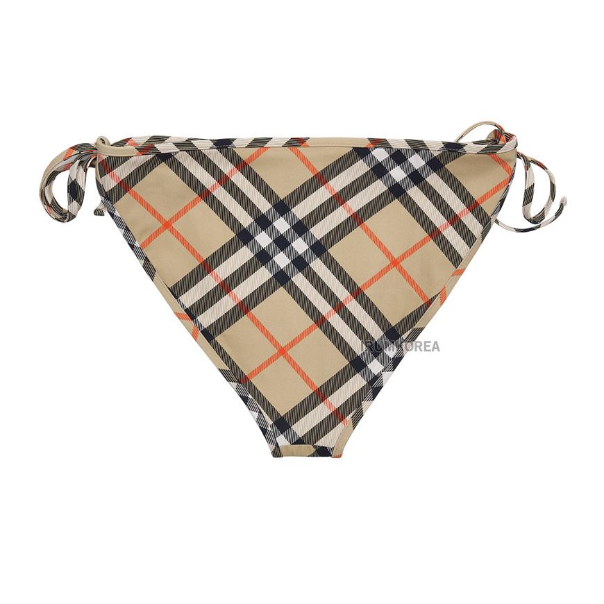 BURBERRY Sand Check Bikini Bottoms Women’s Swimwear