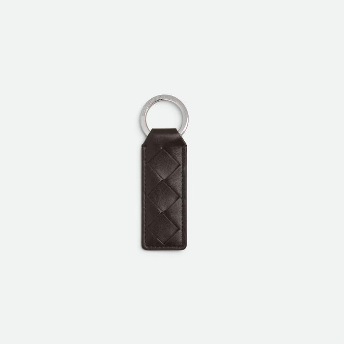 Bottega Veneta Intrecciato Leather Tab Key Ring Pendant