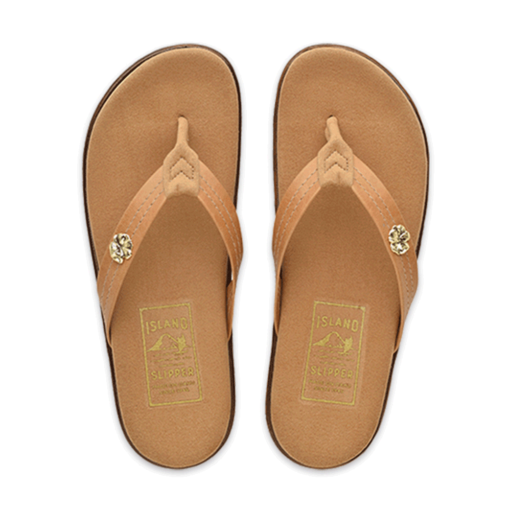 ISLAND SLIPPER Leather Flip Flop Women’s Thong Sandal DT7220FSPIC