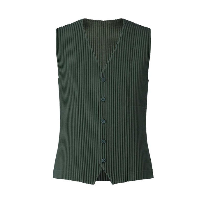 Issey Miyake Unisex Tailored Pleated Vest JE157