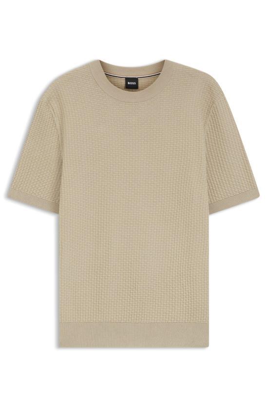 HUGO BOSS Beige Short Sleeve T-Shirt for Men 50560468 286