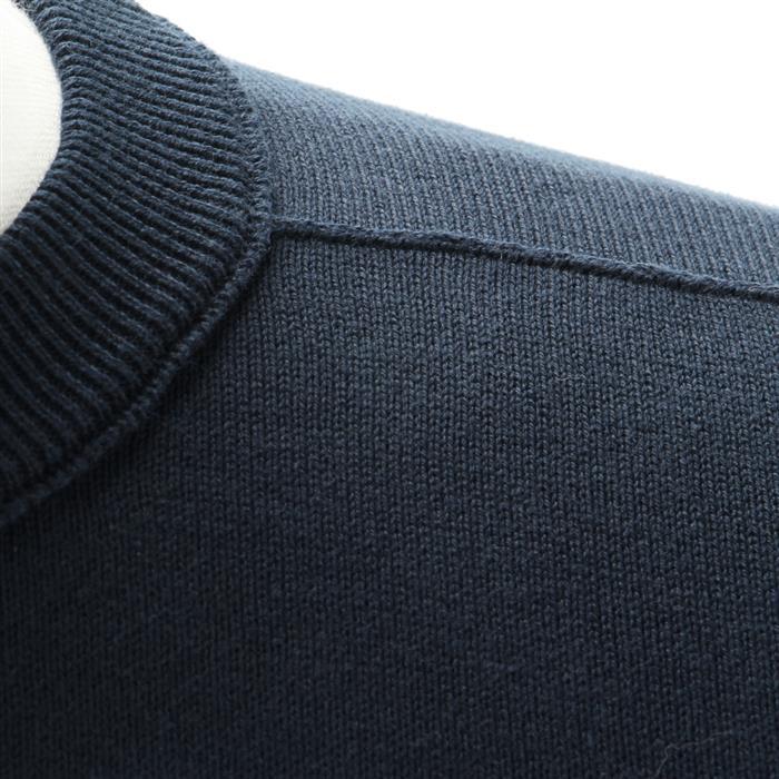 STONE ISLAND Small Roll Detail Crewneck Sweater Black Men's Top