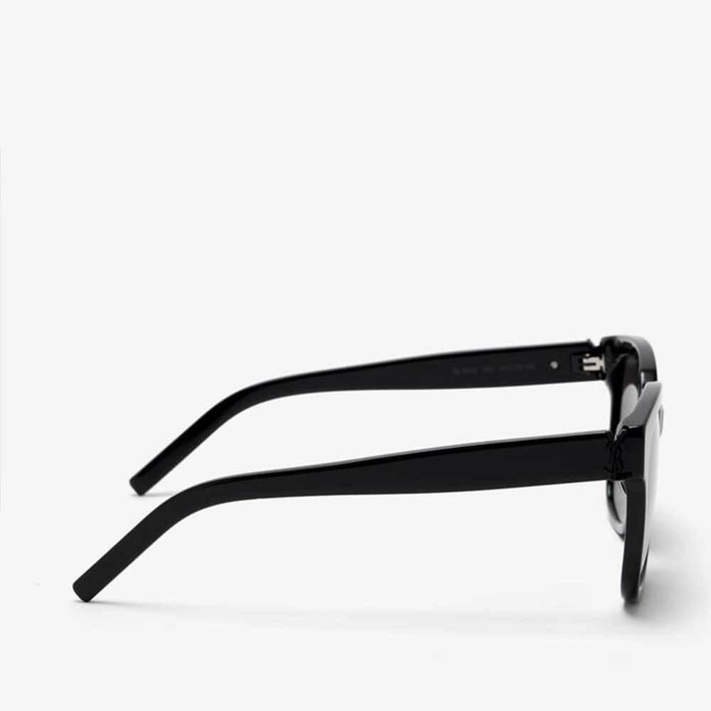 Saint Laurent Monogram YSL Black Acetate Square Sunglasses