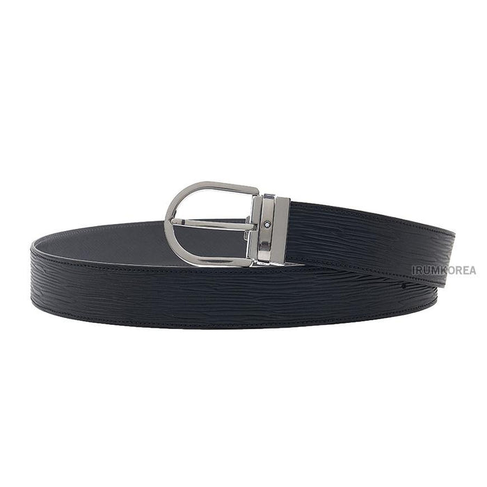 Montblanc Men’s Printed Leather 40mm Belt Black