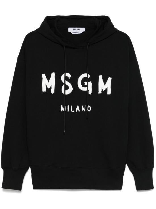 MSGM Brushed Logo Hoodie Sweatshirt for Women 2000MDM515 300001 99