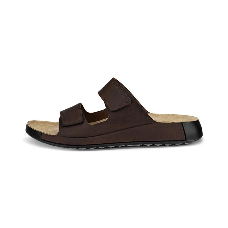 ecco Cosmo Men’s Leather Slide Sandals Slippers Black