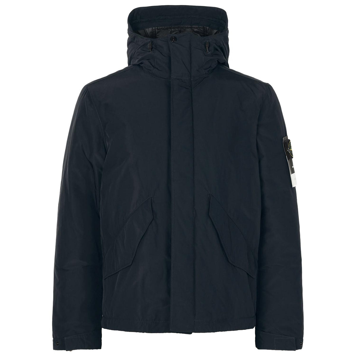 STONE ISLAND Navy Micro Twill Hooded Down Puffer Jacket L2S154100010 S0A26 V0020