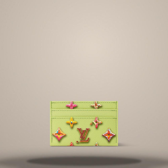 Louis Vuitton Double Card Holder Pistachio Card Wallet M28046