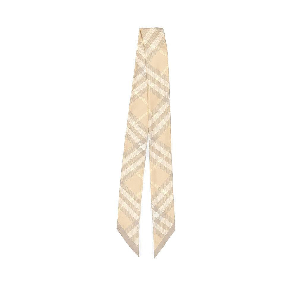 BURBERRY Silk Check Bandana Scarf for Women 8094550
