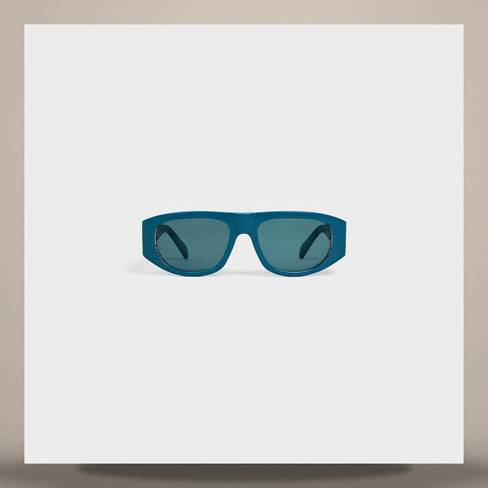 CELINE Triomphe Man 02 Acetate Dark Turquoise Sunglasses 4S334CPLB 06DT