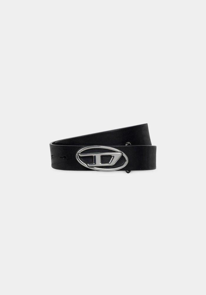 DIESEL Black Leather Belt X09813 PR271 T8013