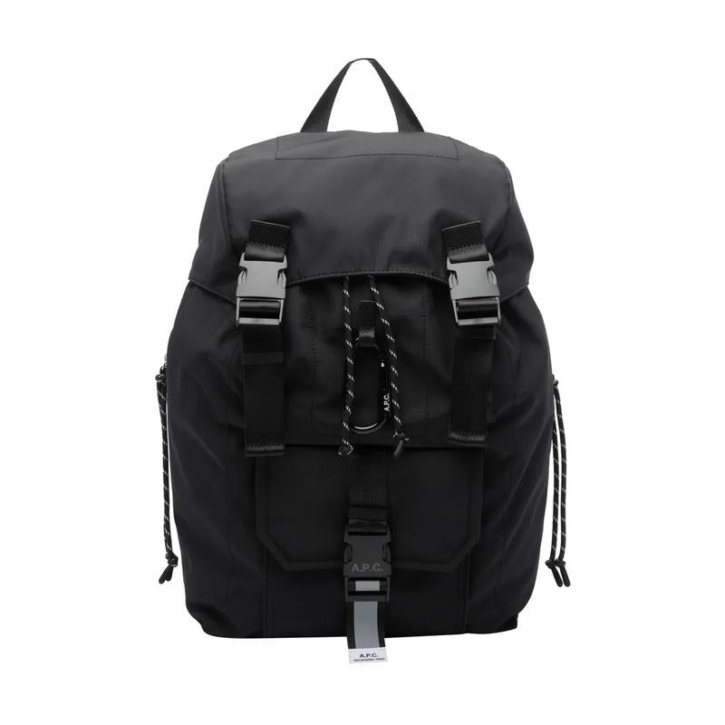 A.P.C. Black Nylon Trek 20 Backpack