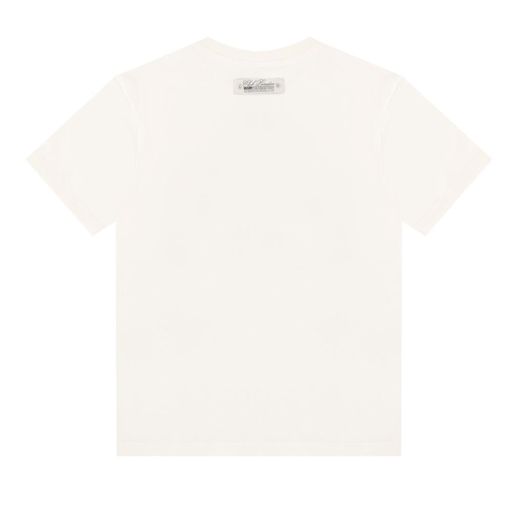 MSGM Women Kids Logo Print T-Shirt White Cotton