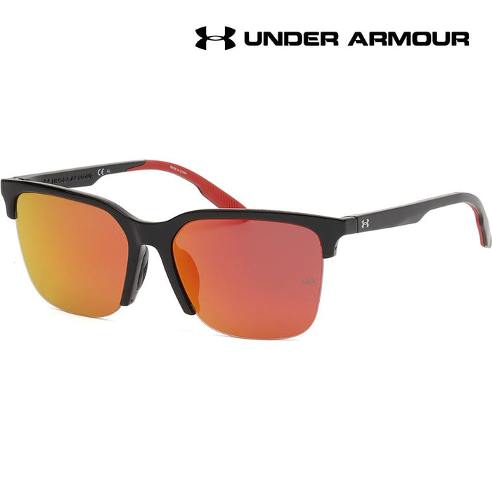 Under Armour Mirror Semi-Rimless Lightweight Sport Sunglasses