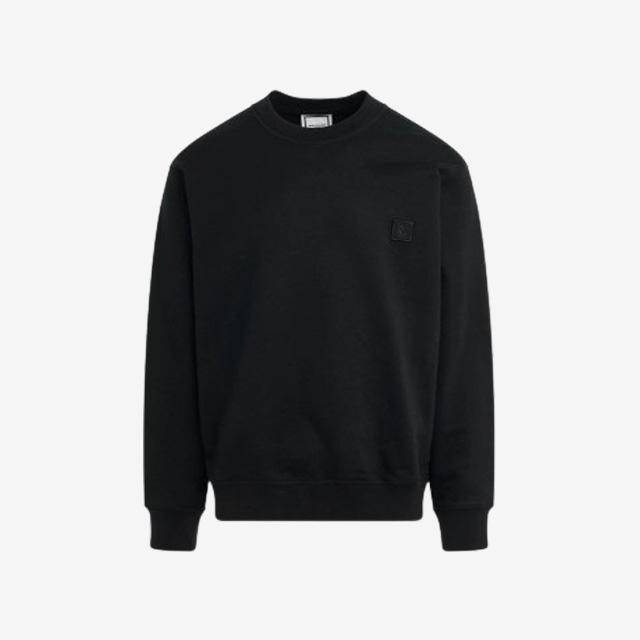 WOOYOUNGMI Gradient Embossed Back Logo Sweatshirt Black Women M241TS28 743B