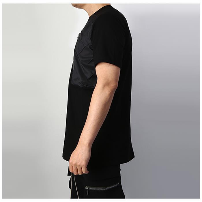 Rick Owens Black Zip Pocket Short Sleeve T-Shirt