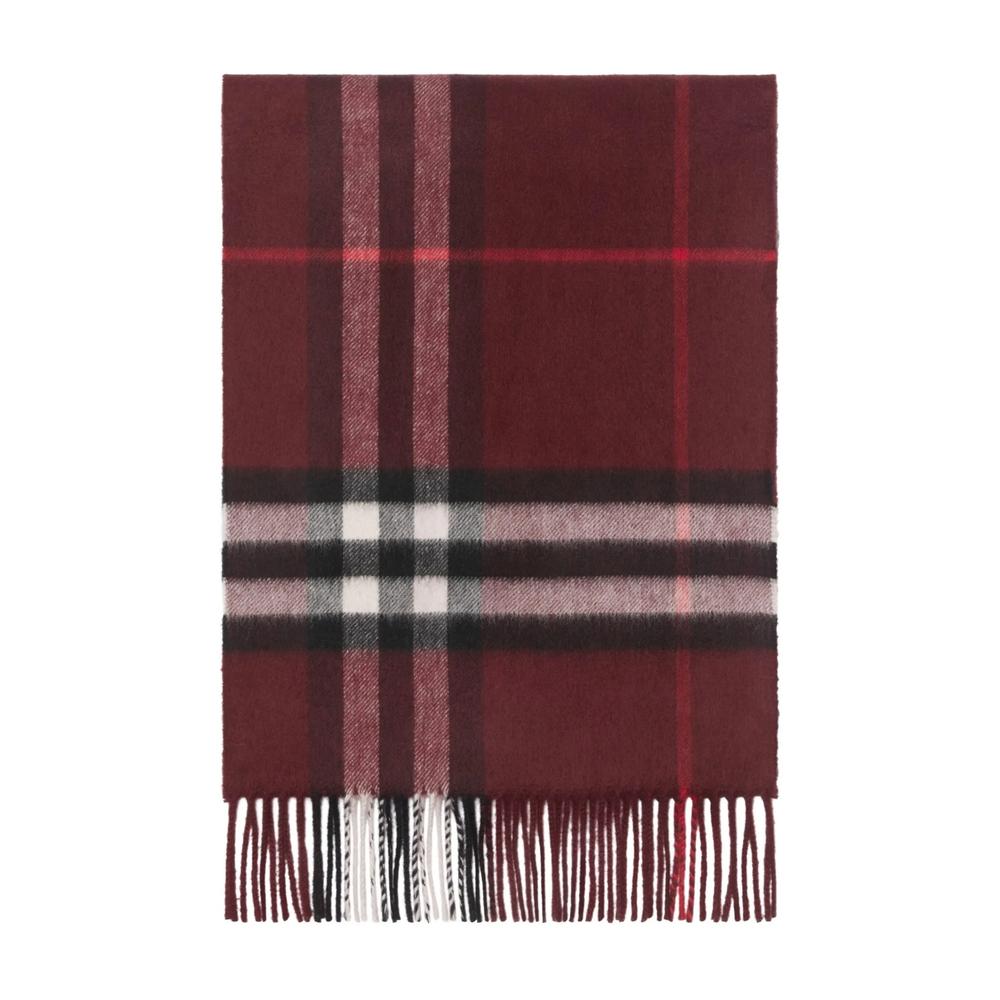 BURBERRY Beige Giant Check Wool Scarf
