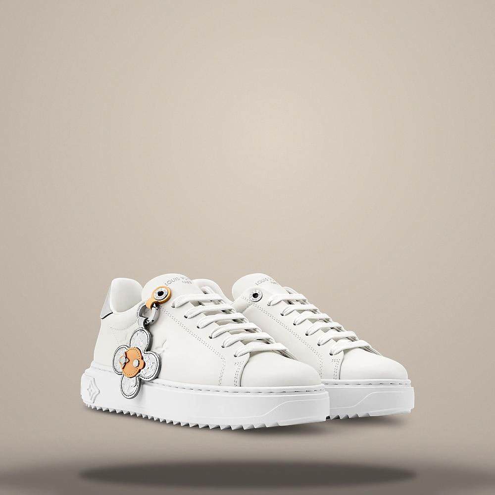 Louis Vuitton White Time Out Low-Top Sneakers 1AIVHW