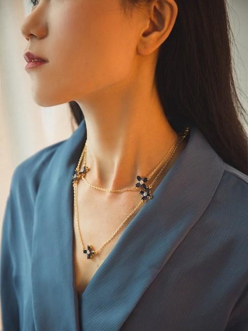 Tory Burch Gold-Tone Flower Pendant Necklace