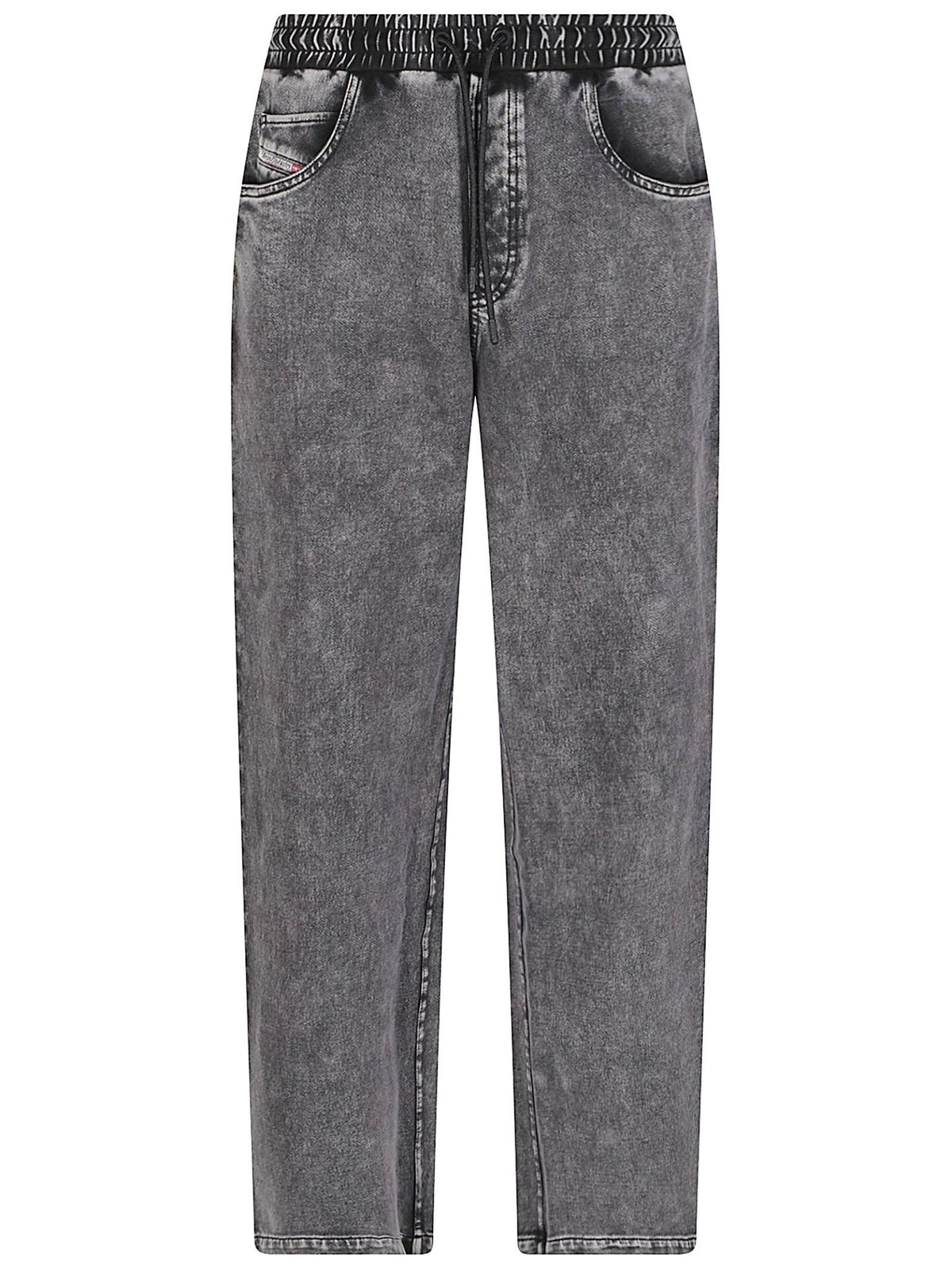 DIESEL Black Training Pants Men's Sports Outdoor Pants