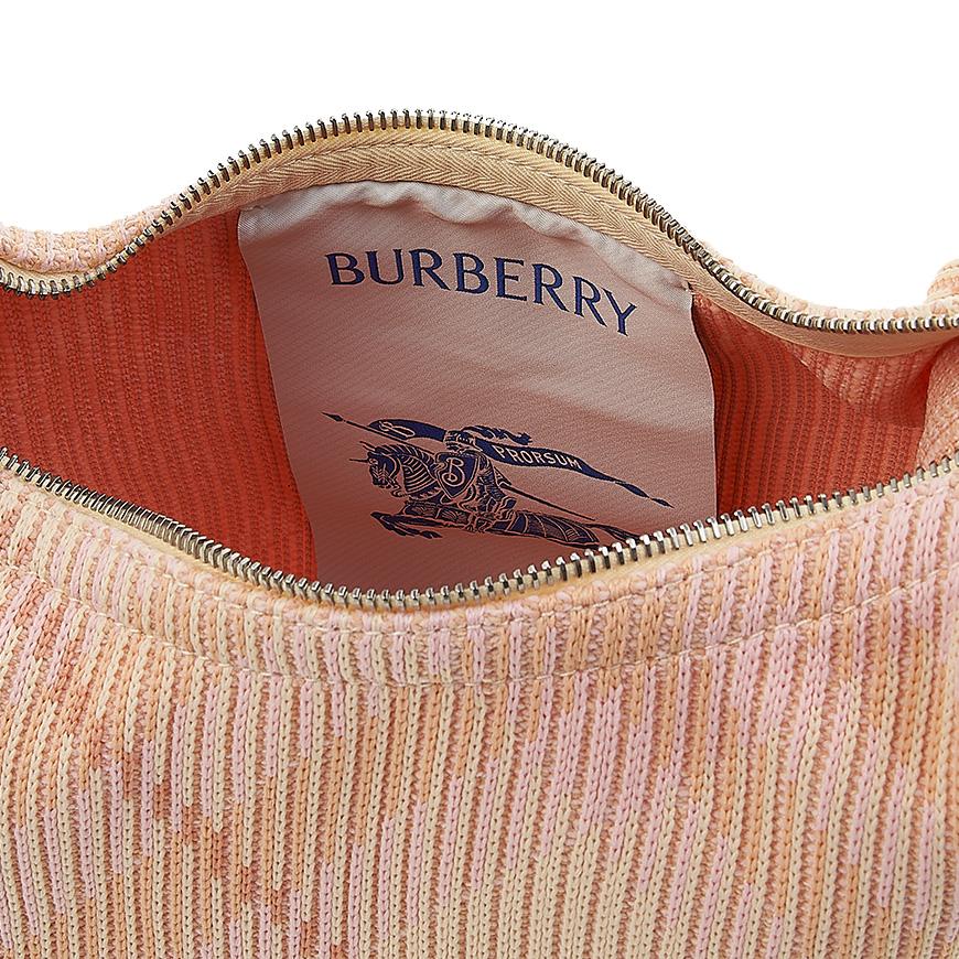 BURBERRY Mini Peg Duffle Bag Leather CH4 A4652 Tote Handbag for Women