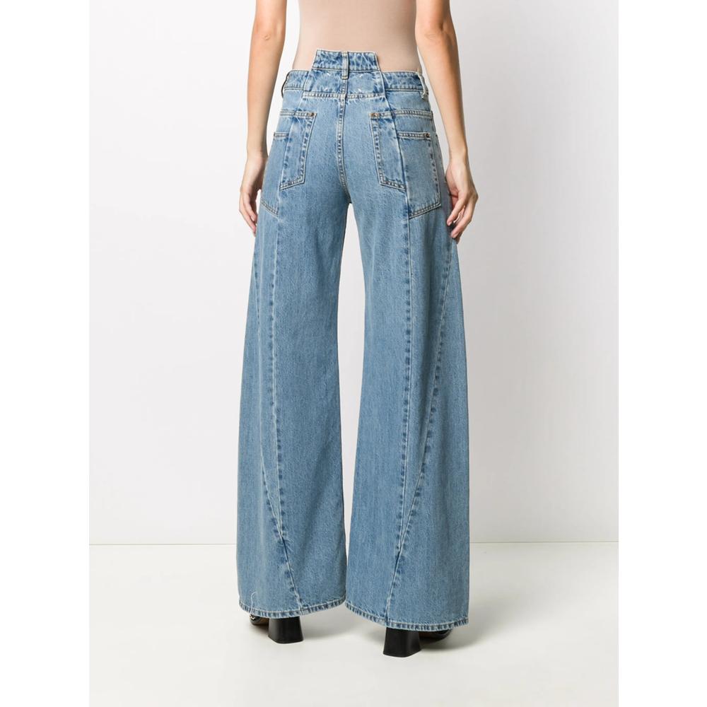 Maison Margiela Gray Denim Jeans Women’s Straight Leg Pants