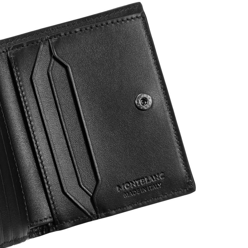 Montblanc Extreme 3.0 Compact Wallet Black Leather 6CC Bi-Fold