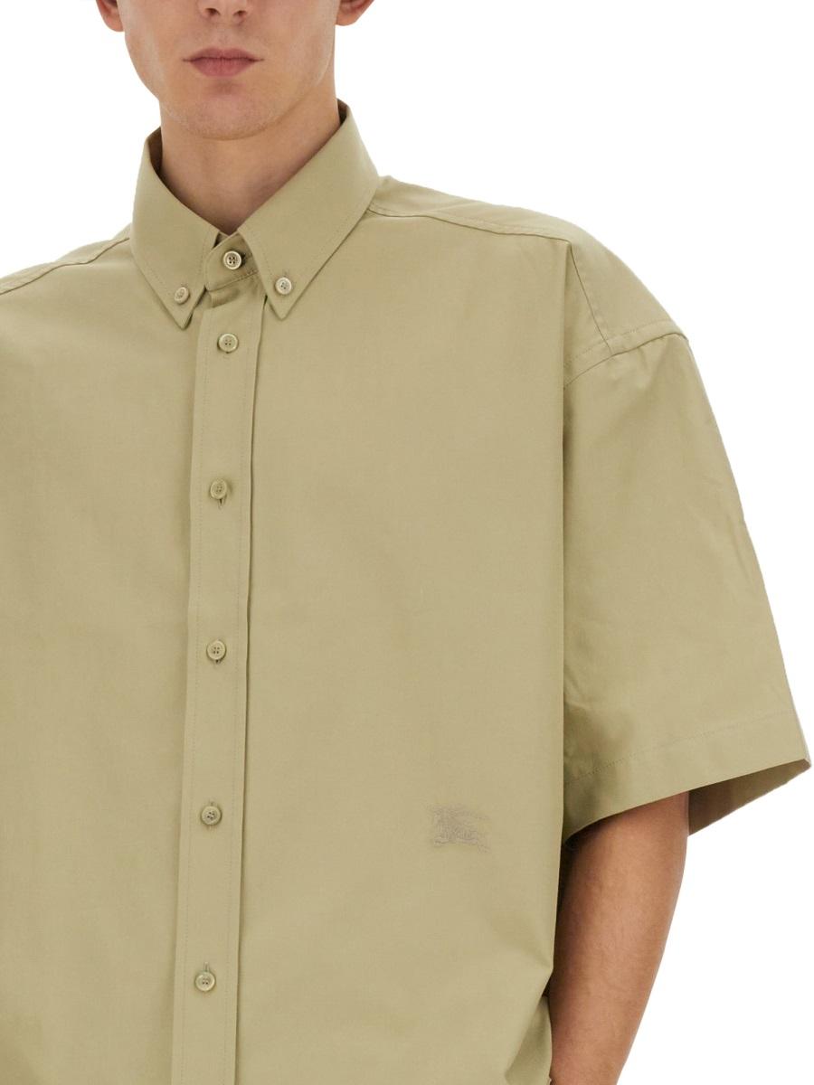 BURBERRY Short Sleeve Check Cotton Shirt Men’s B7311