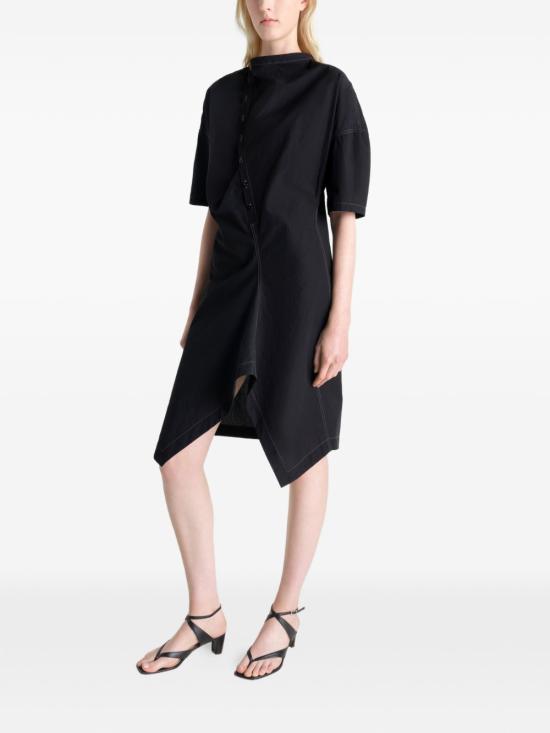 Lemaire Midi Dress DR1158 LF1399 999 BLACK DOM