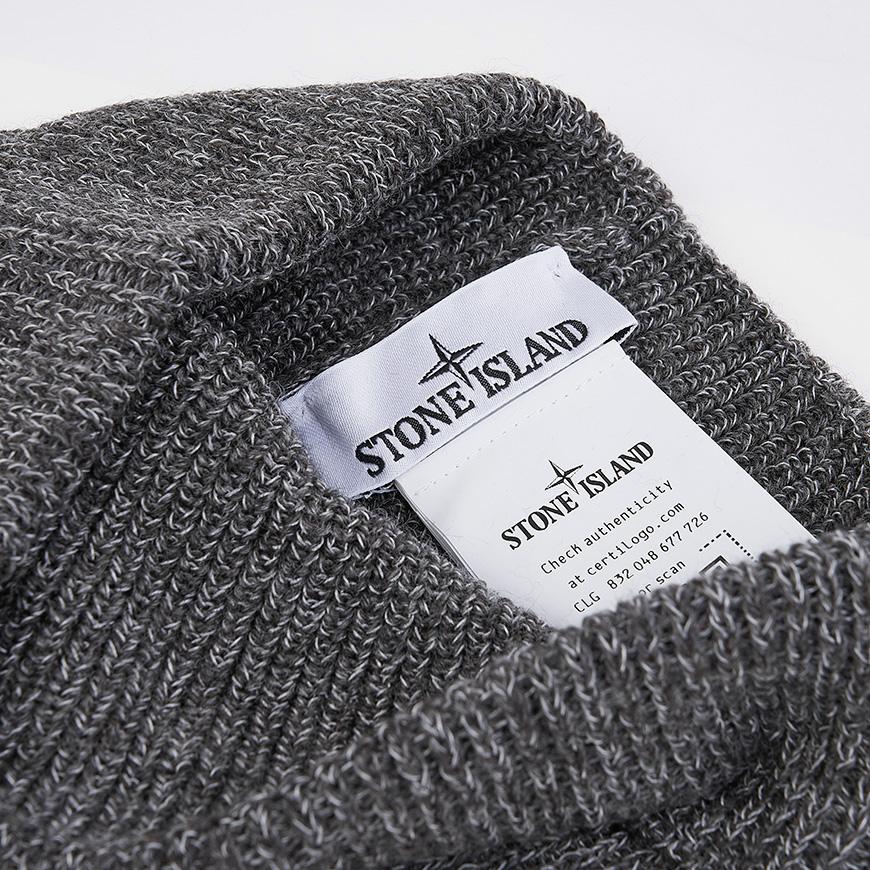 STONE ISLAND Unisex Reflective Knit Beanie Cap K2S15 N100001 S00L3 V0M6B