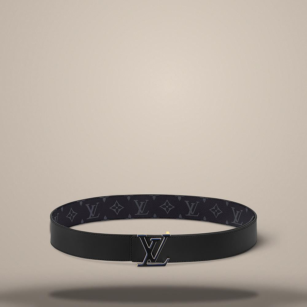 Louis Vuitton Monogram Eclipse Black Reversible LV 3 Steps 40mm Belt M4483