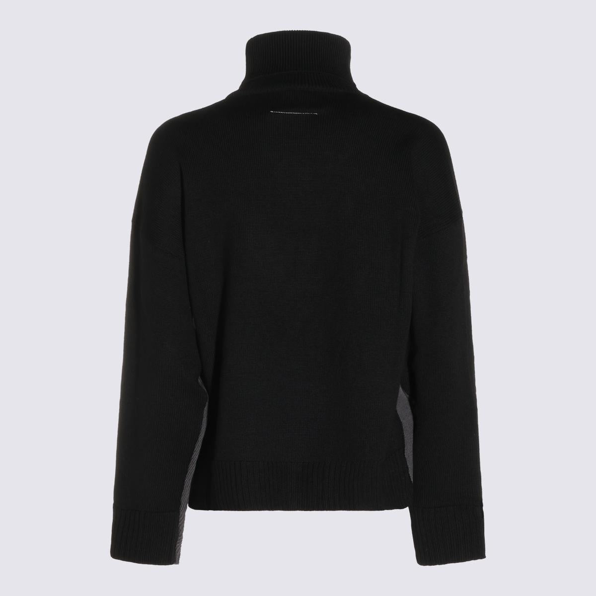 Maison Margiela Gray Wool Turtleneck Sweater