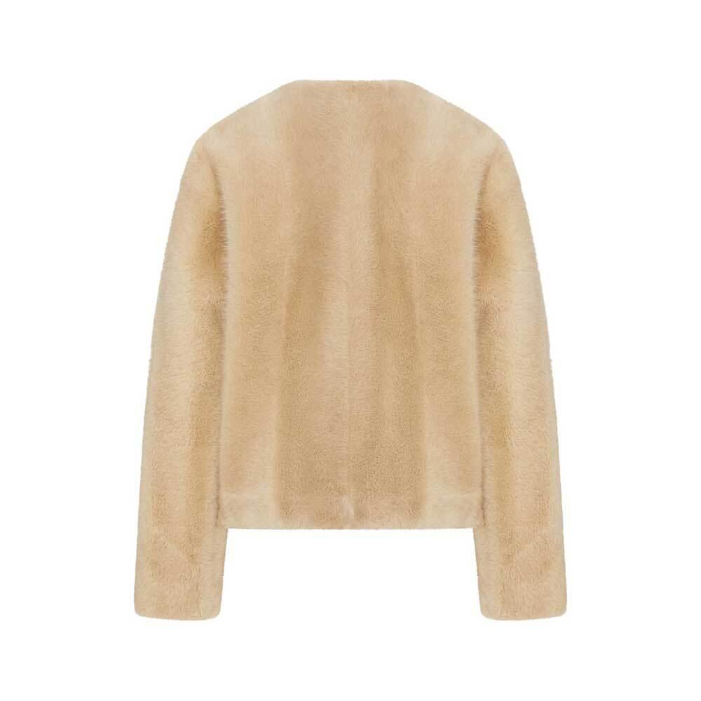 Max Mara Windbreaker Jacket Faux Fur Trim Coat 26456032600 001