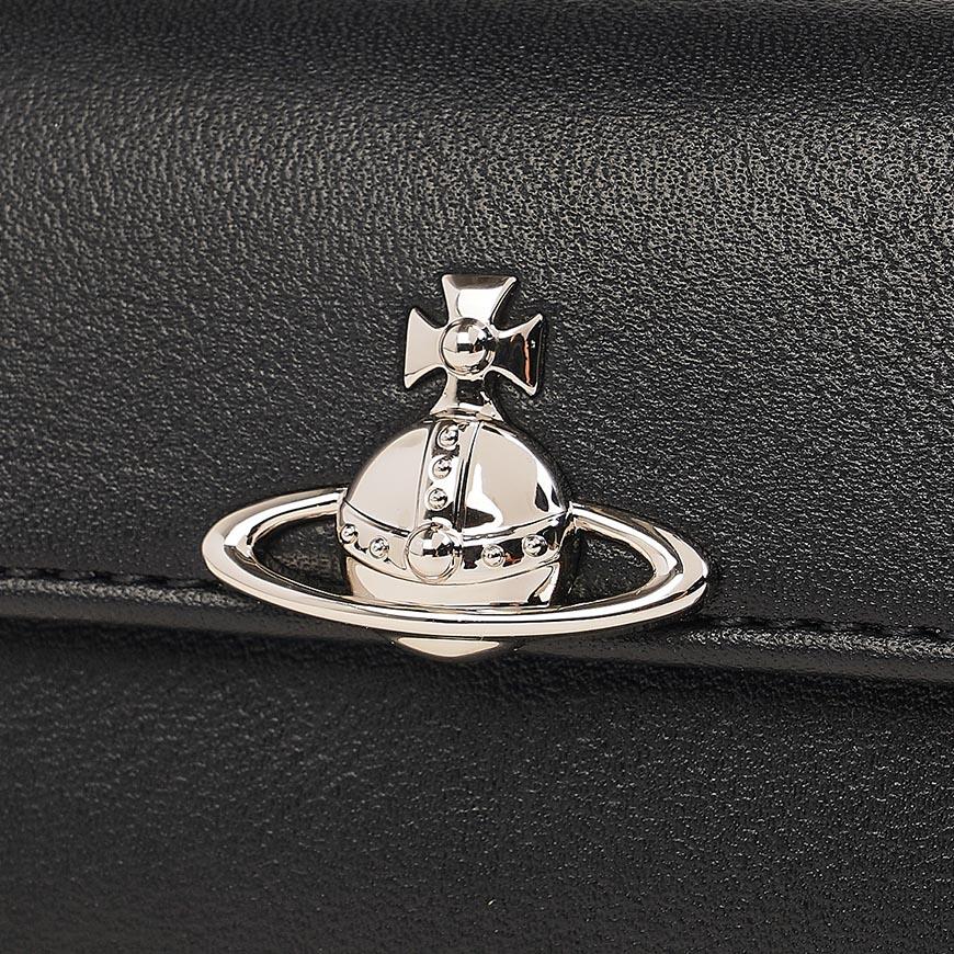 Vivienne Westwood Small Flap Purse Women’s Compact Wallet Black
