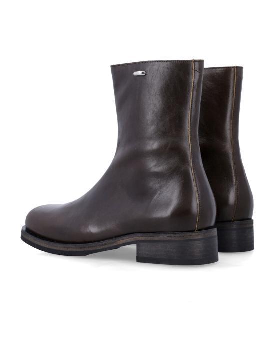 OUR LEGACY Deep Olive Leather Boots A2267 CDO