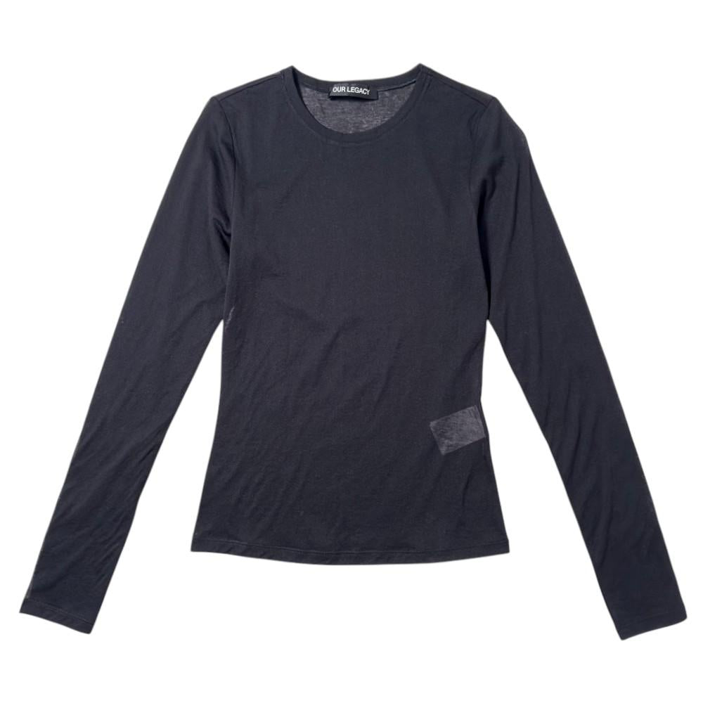 OUR LEGACY Stocking Jersey Super Slim Long Sleeve T-Shirt