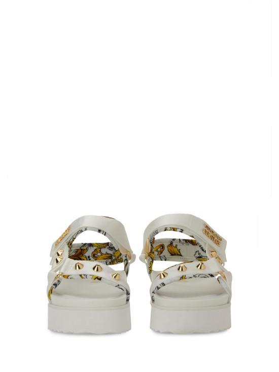 Versace White Platform Sandals 78VA3SM2ZS187G03