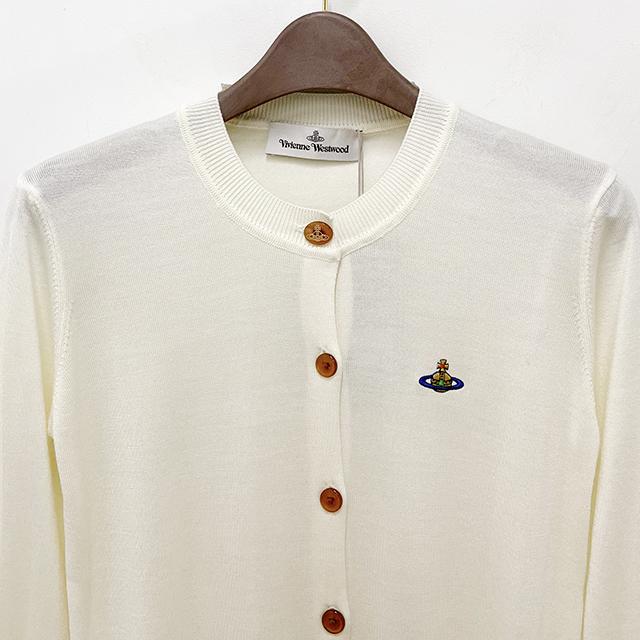 Vivienne Westwood BEA Embroidered Logo Cardigan for Women 1803002P Y001A A408