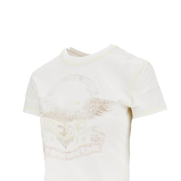 DIESEL Short Sleeve T-Shirt FW26 White Cotton Women’s Top